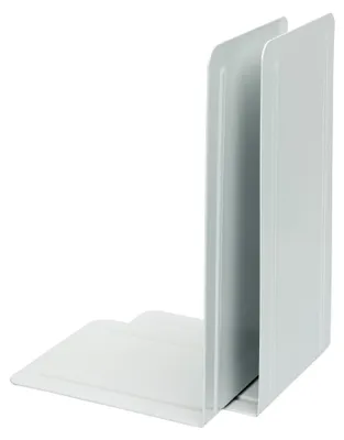 Produktbild von Buchstützen, Metall, Weiß, (L/B/H) 130/240/140 mm, VE = 1 Paar