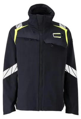 Produktbild von MASCOT® Jacke, ULTIMATE STRETCH Arbeitsjacke Multisafe Größe 4XL, schwarzblau/hi-vis gelb | Packung (1 Stück)