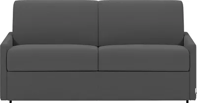 Produktbild von 4-Sitzer-Schlafsofa mit Express-Klappmechanismus aus Stoff – Farbe: Grau – Liegefläche: 160 cm – 22 cm dicke Memory-Schaum-Matratze von CALIFE