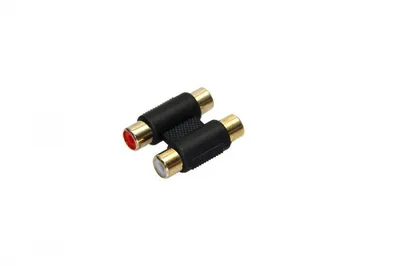 Produktbild von Goobay Cinch zweifach Adapter 2x Buchse zu 2x Buchse, 2x Cinch-Buchse (Audio links/rechts) > 2x Cinch-Buchse (Audio links/rechts)