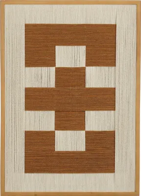 Produktbild von Mica Decorations Wanddeko - Wandbild Abstrakt 70 x 50 x 2,5 cm - Wandbilder Wohnzimmer oder Schlafzimmer - Braun