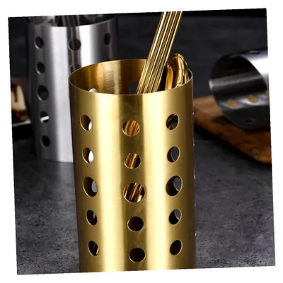 Produktbild von Edelstahl Halter für Essstäbchen und Besteck mit Abtropffunktion