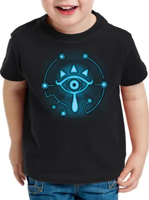 Produktbild von A.N.T. Sheikah Kinder T-Shirt tafel wild the breath of snes link