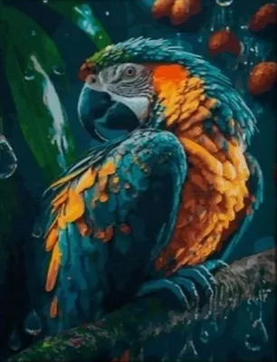 Produktbild von NORIMPEX Diamantov Kleiner Ofenpapagei 30x40cm