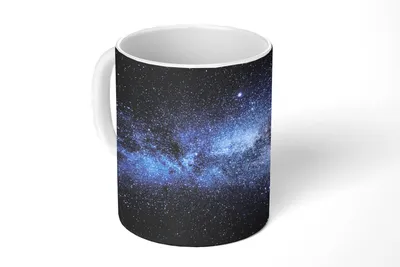 Produktbild von KitchenYeah® Tasse Kaffeetasse Kaffeebecher 350 ml Die Milchstraße im Sonnensystem Teetasse - Fototasse - Becher - Keramikbecher - Teebecher - Kaffeetasse - Bürotasse