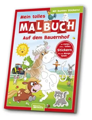 Immagine prodotto di Malbuch mit Stickern: Bauernhof