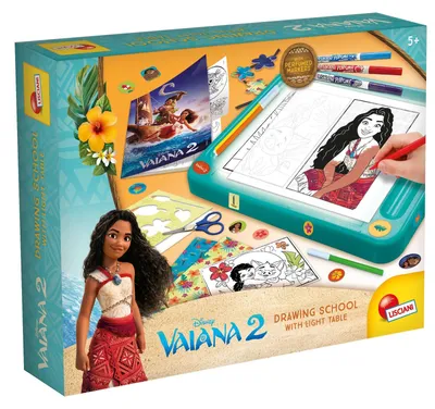 Productafbeelding van Disney tekenschool met lichttafel, geschikt voor kinderen vanaf 5 jaar. Thema: Vaiana