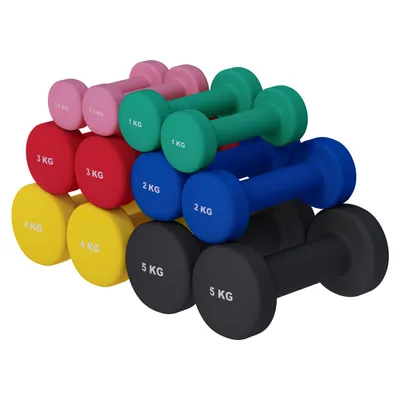 Produktbild von Gorilla Sports 100107-00012-0033, Kurzhantel mit festem Gewicht, Eisenguss, Vinyl, 30 kg