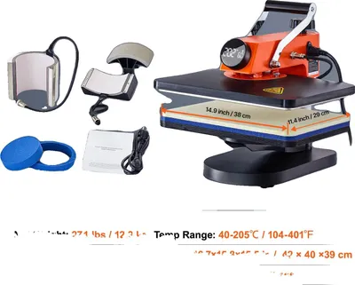 Obrázek produktu pro Lis na horké lisování, rychlý ohřev, uživatelsky přívětivý design, 5 v 1