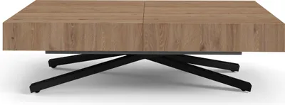 Obrázok produktu pre FURNLUX Konferenčný stolík Sanna X Brown 80 cm / Hlavná farba: béžová / Rozmery: 80 x 80 x 200 cm