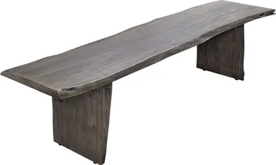 Produktbild von MASSIVMOEBEL24.DE Baumbank Akazie 200x38x45 grau lackiert PURE ACACIA #419