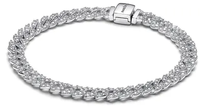 Produktbild von Pandora 593008C01 Gliederarmband Damen Timeless Pavé Zirkonia Sterling-Silber 20 cm