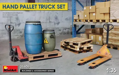 Productafbeelding van MiniArt 1:35 Palletvrachtwagen, plastic modelbouw