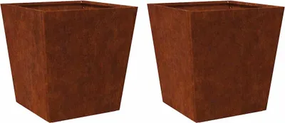 Produktbild von vidaXL Pflanzkübel 2 Stk. 50x50x50 cm Wetterfester Stahl