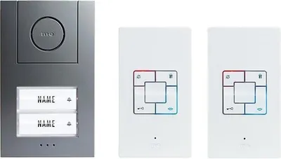 Obrázok produktu pre AD-4020 audio dverový interkom, 2-rodinný dom, hliník