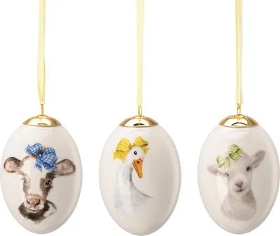 Produktbild von Hutschenreuther Set 3 Porz.-Eier 7cm Geschenkserie Farm Life
