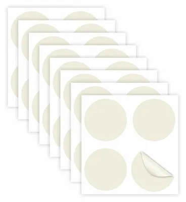Produktbild von Runde Vinyl-Aufkleber 5,5 cm, Anti-Kollision, Glas, Transparent