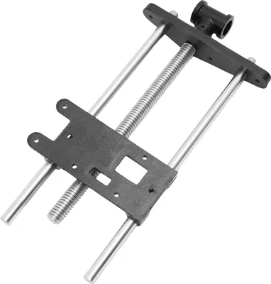 Obrázek produktu pro Svěrák na dřevo pro pracovní stůl – WTJ-7IN – šířka 26 cm – vodicí tyče 50 cm – vřeteno 42 × 2,8 cm – vzdálenost tyčí 19 cm – litina a uhlíková ocel Q235 – černá barva