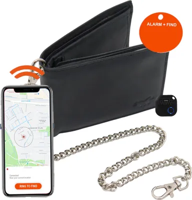 Produktbild von Herren Geldbörse - Geldbörse - GPS-Bluetooth-Tracker - Schlüsselfinder – Schwarz
