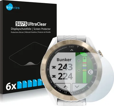 Produktbild von 6x Für Garmin Approach S40 Schutzfolie Savvies Displayschutz Display Schutz Folie Klar Transparent