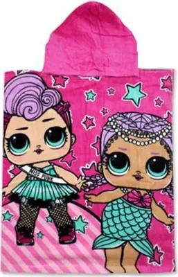 Produktbild von LOL Surprise Badeponcho - 50 x 115 cm - Baumwolle