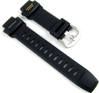 Produktbild von Casio Uhrenarmband Resin schwarz 18mm für PRG-550-1A9J PRG-550