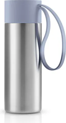 Immagine prodotto di Eva Solo To Go Cup Blue Sky, Thermobecher, Isolierbecher, Thermo Becher, Edelstahl / Kunststoff / Silikon, 350 ml, 567040