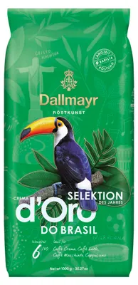 Zdjęcie produktu dla Dallmayr Crema d Oro Selection of the Year Do Brasiil cała kawa ziarnista 1000g