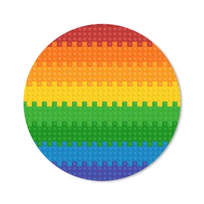 Produktbild von MuchoWow® Mauspad Mousepad Patoon - Regenbogen 50x50 cm - Mousepads - Maus Mat - Pad - Mausunterlage - Vinyl