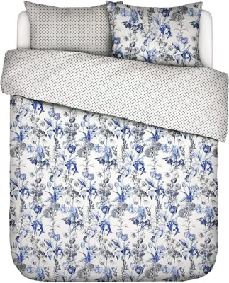 Produktbild von Essenza Home Perkal-Bettwäsche-Garnitur Jackie  Farbe Ice blue Größe 155x220+80x80cm