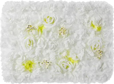 Produktbild von Blumenwandpaneele, langlebiges Material, elegante Dekoration, WEISS