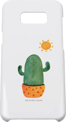 Produktbild von Mr. & Mrs. Panda Samsung Galaxy S8 plus Handyhülle  Kaktus Sonne - Weiß - Geschenk, Cover, Handy Case, Scheidung, Kakteen, Hülle, Motivation, Liebeskummer, Freundin