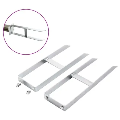 Immagine prodotto di Picchetti di Terra 2 pz per Recinzione WPC in Acciaio 40 cm