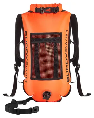 Produktbild von Buddyswim Backpack Schwimmboje 28L mit Drybag für Freiwasser & Triathlon