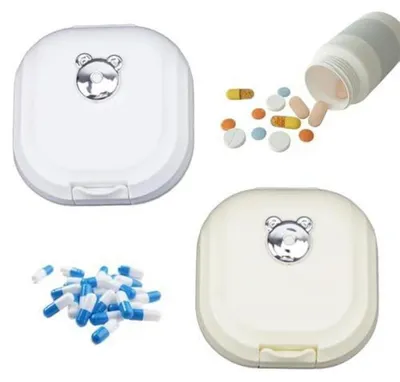 Produktbild von Medikamentenbox 2 Stück, Pillen-Organizer 7 Tage, Mini Wochenbox, Kompakt & Vielseitig