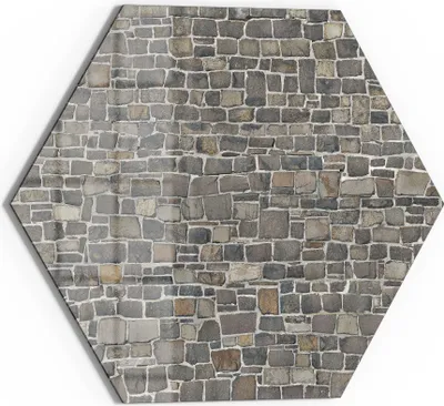 Produktbild von DEQORI Glasbild Echtglas 40x35 cm 'Steinmelodie' Wandbild Bild modern Deko