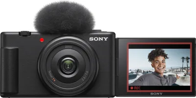 Produktbild von Sony Vlog-Kamera ZV-1F schwarz 20,1 MP Touchscreen 4K Videos Slow-Motion CMOS