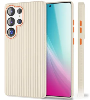 Produktbild von NALIA Matte Hardcase Hülle für Samsung Galaxy S25 Ultra – Anti-Fingerabdruck & Grip – NOVA (Wave Design) – Marke aus Berlin – Stahlgrau