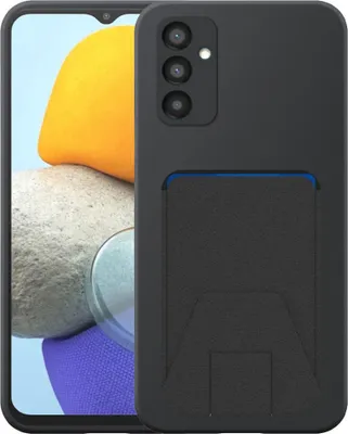 Obrázok produktu pre Vhodné pre telefón Samsung Galaxy M23 s nastaviteľným koženým puzdrom - flexibilný zadný kryt Silikónové puzdro TPU s nastaviteľným koženým puzdrom - čierne - Smartphonics
