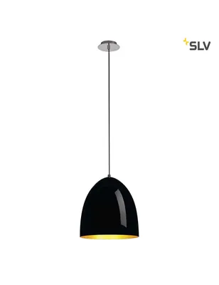 Produktbild von SLV 133060 PARA CONE 30 Pendelleuchte rund schwarz gold E27 max. 60W