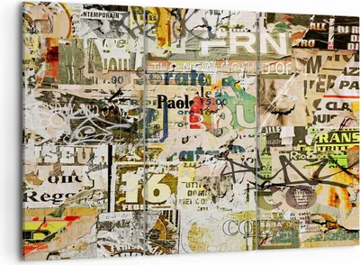 Produktbild von Bild auf Leinwand - Leinwandbild - Graffiti modern - 105x70cm - Wand Bild - Wanddeko - Wandbilder - Leinwanddruck - Bilder - Kunstdruck - Wanddekoration - Leinwand bilder - Wandkunst - CE105x70-3520