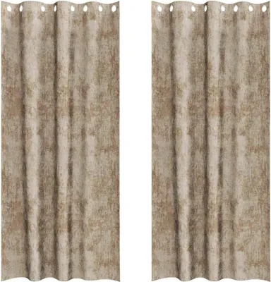 Produktbild von vidaXL Samtvorhänge 2 stk. Champagner 225 x 140 cm Samt