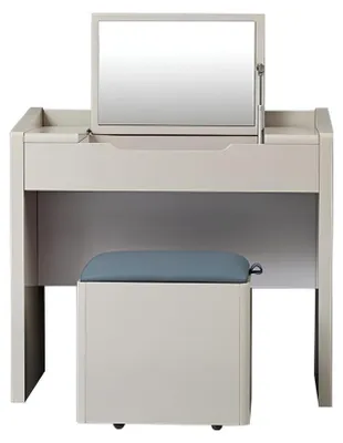 Image de Coiffeuse + tabouret Console Tables de maquillage Table Console Secrétaire Nouveau miroir