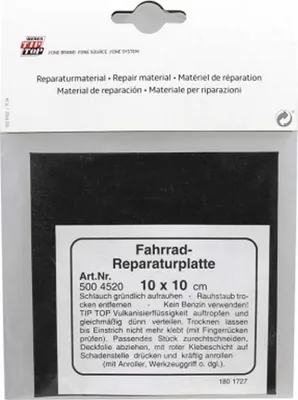 Produktbild von Schlauch-Reparaturplatte TT SB 10x10 cm, schwarz (1 Set)