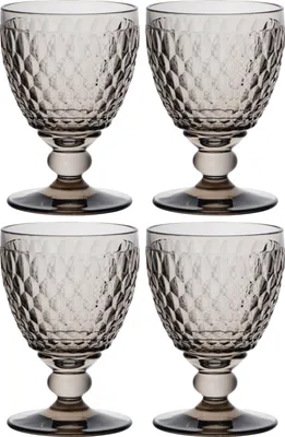 Produktbild von Villeroy & Boch Boston Coloured 4er Set Rotweinglas 200 ml Smoke Kristallglas