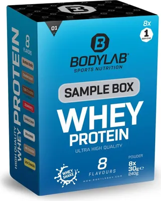 Produktbild von BODLYAB Whey Protein Probierbox 1 - 8 Proben je 30g