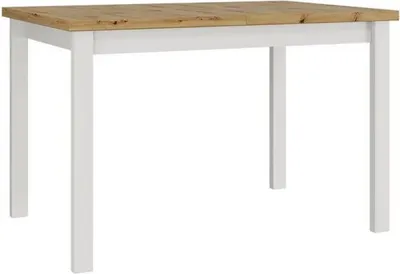 Obrázok produktu pre Rozkladací kuchynský stôl 120x80 cm ELISEK 1 - dub artisan / biely