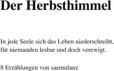 Produktbild von Der Herbsthimmel