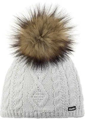 Produktbild von Eisbär Nelia Lux Mütze für Damen mit Bommel, Größe:Einheitsgröße, Farbe:Weiß