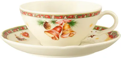 Produktbild von Seltmann Weiden Marieluise Weihnachtsnostalgie Teetasse mit Untertasse 130 ml